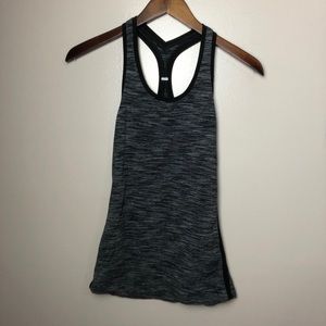 Lululemon Heather Black Racerback Tank Top